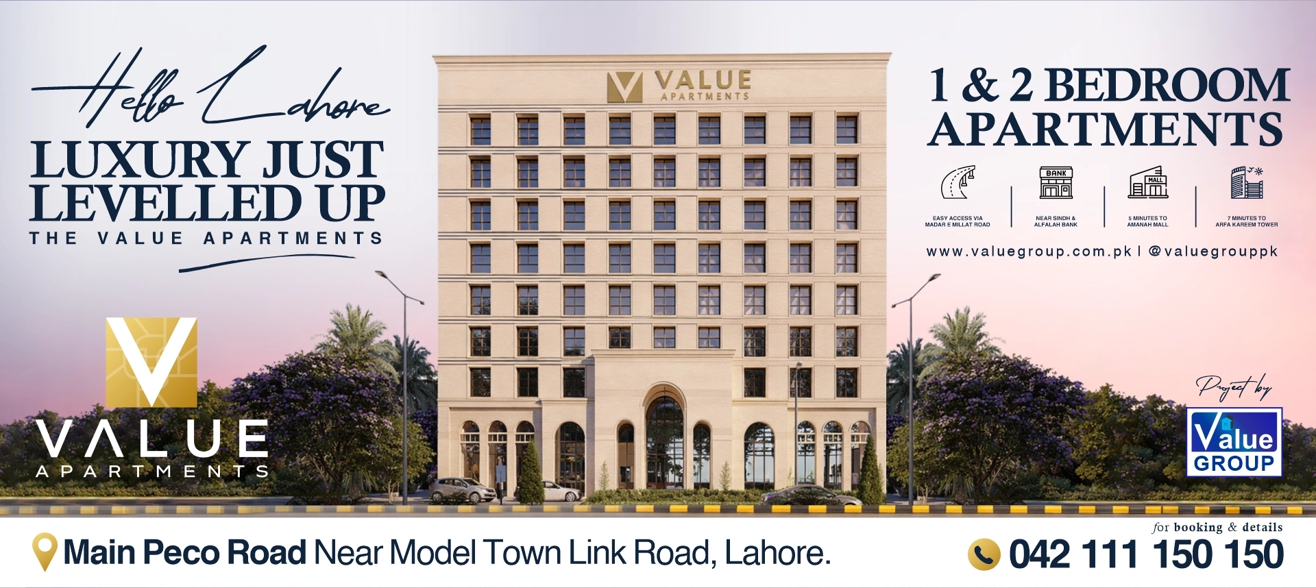 Value Apartments main pico road Lahore